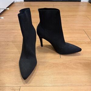 Black Women's Ankle Sock Booties